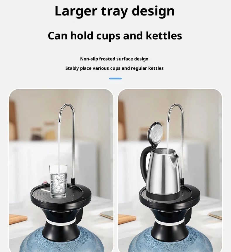 Drinking Water Dispenser Pump, Automatic Electric Drinking Water Bottle Pump USB Rechargeable with 2 Switch Control, Stable and Portable for Home, Kitchen — image 5