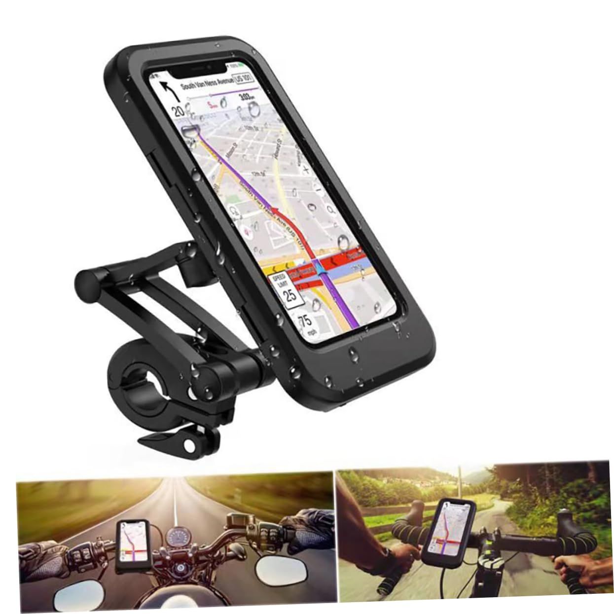 1pc Mobile Phone Holder Bike Phone Holder 360 Rotating Mobile Stand Waterproof Phone Holder Cellphone Holder Stand Water โ image 4