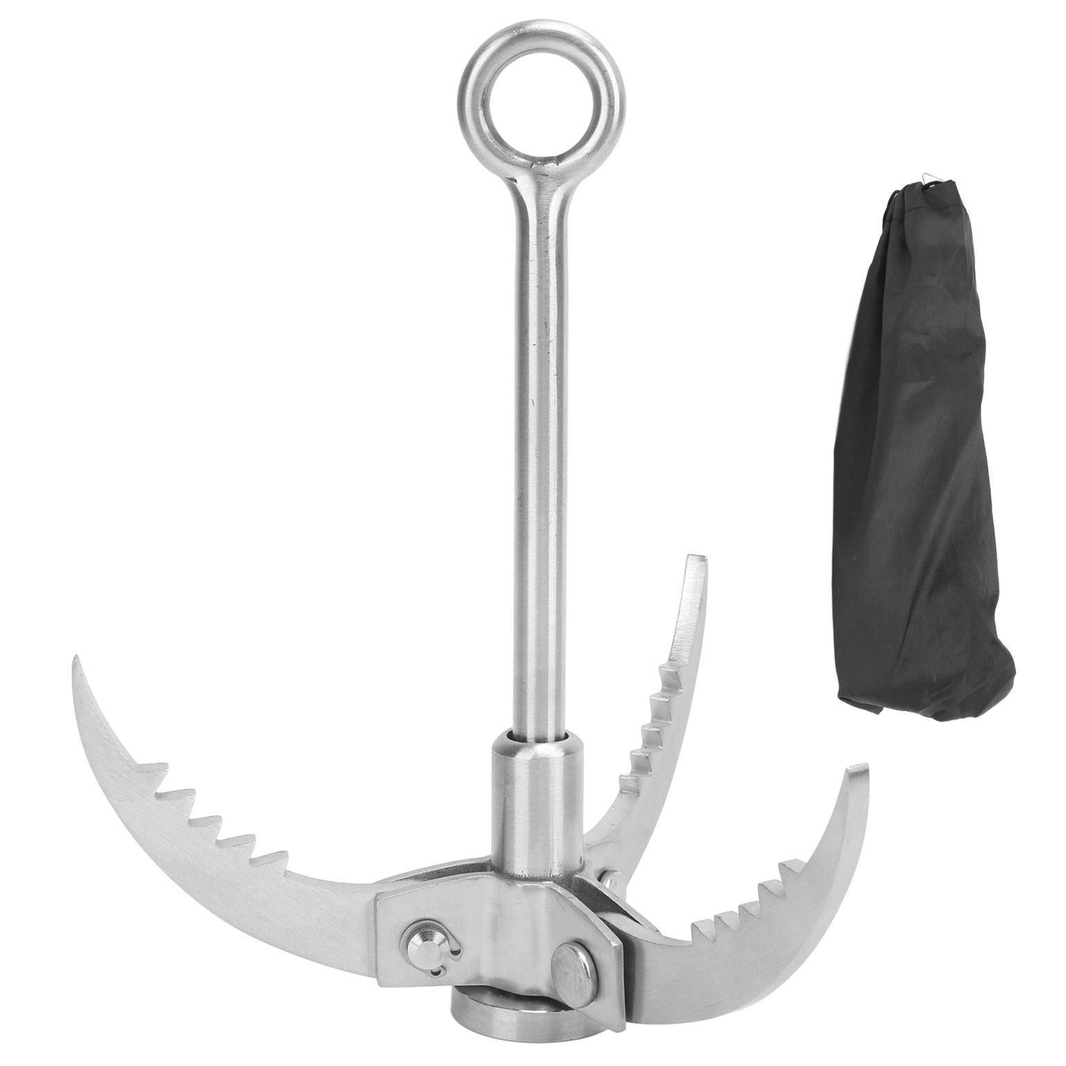Grappling Hook Durable Folding Survival Hook Stainless Steel Grapple Claw — image 2