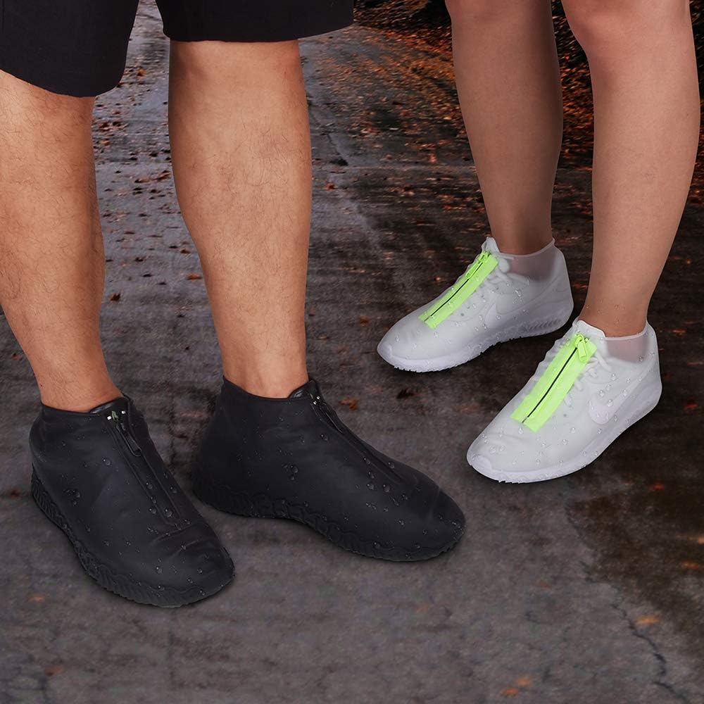 Silicone overshoes, waterproof shoe covers, reusable anti-slip suitable for rain, snow, rough beaches and narrow paths transparent L (39-42) โ image 6