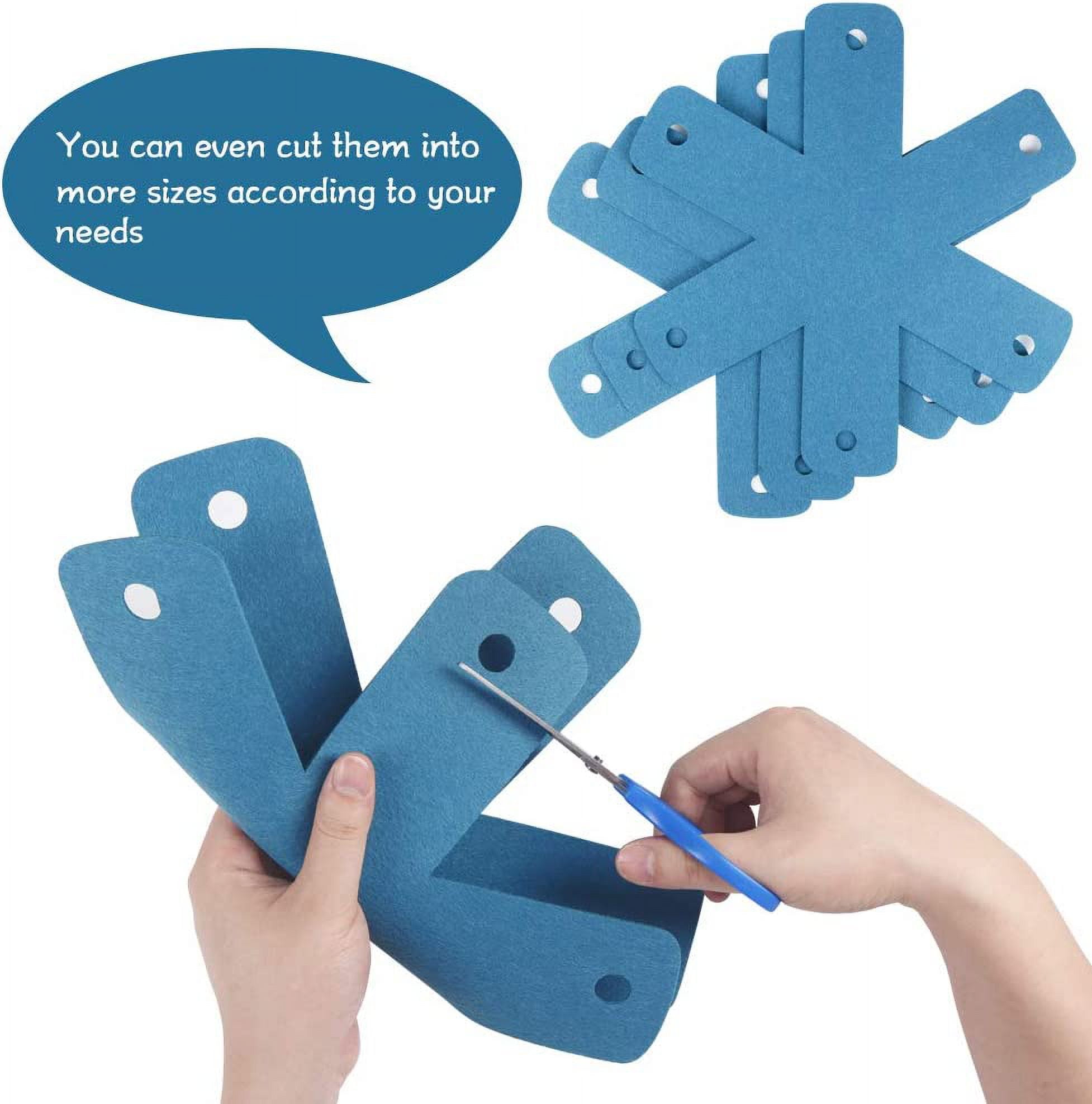 Pot Pan Protectors, Set of 12 and 4 Different Sizes, Larger & Thicker Pan Pot Separator Pads for Stacking and Protecting Your Cookware Cyan — image 5