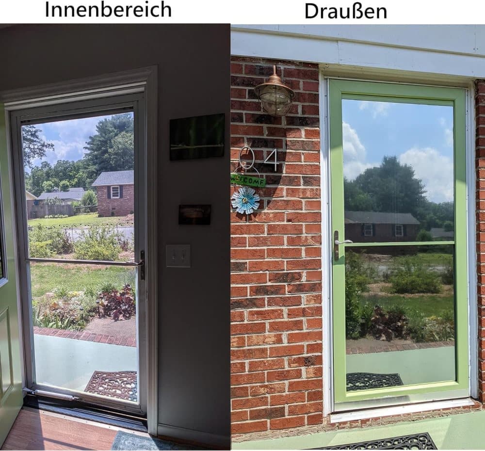 Mirror Reflective Self-Adhesive Window Film for Sun Protection UV Blocking and Privacy, Silver, 50cmx2m — image 2