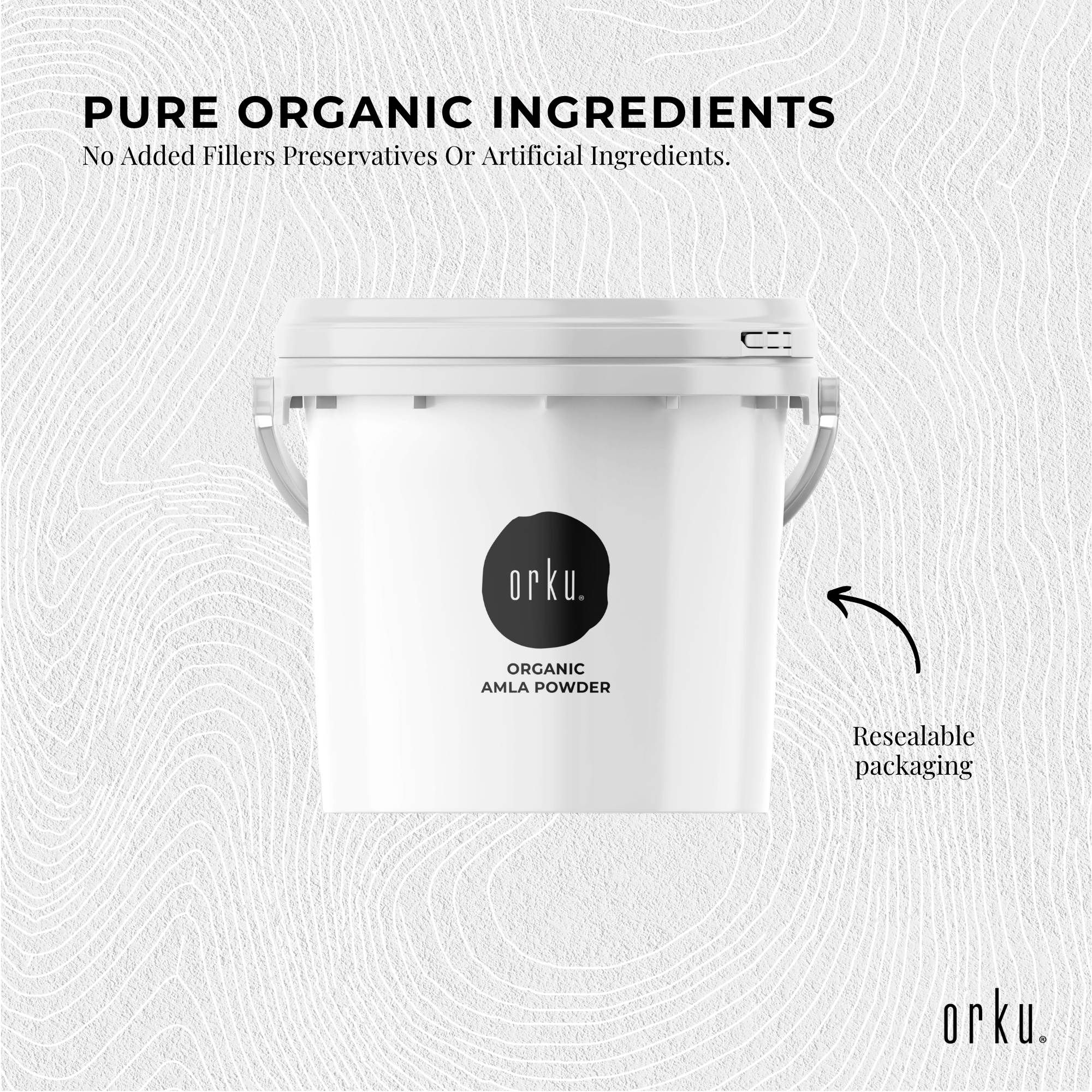 Orku 3Kg Organic Amla Powder - Indian Gooseberry Amalaki Fruit Powder — image 3