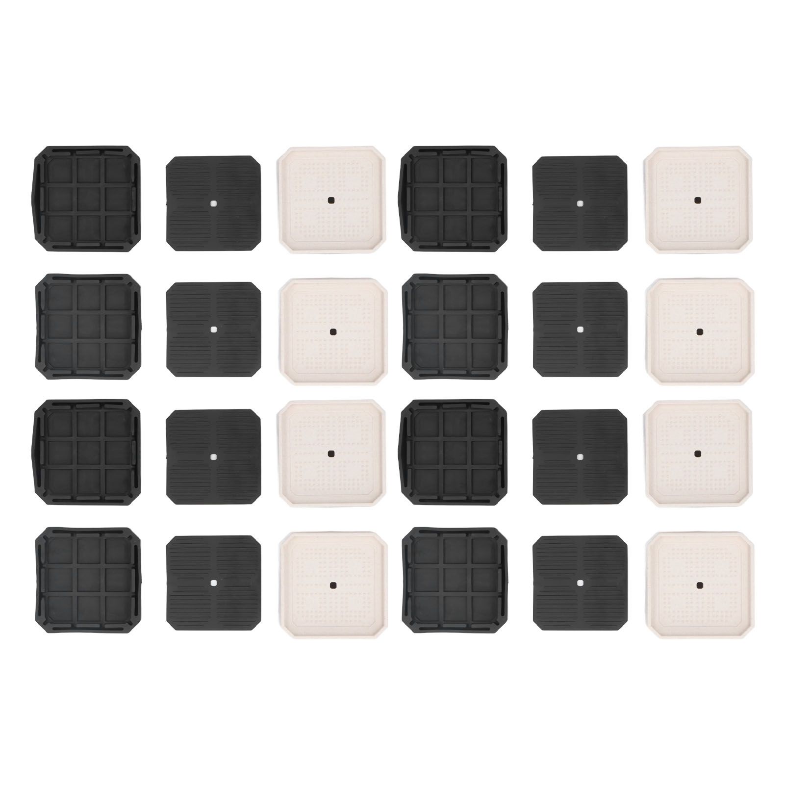 8 Set Full Covered Bed Risers Shockproof Stackable Furniture Risers for Refrigerator Washing Machine Base Tables Chairs — image 6