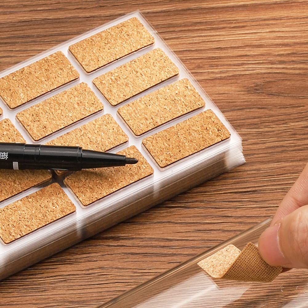 12 Sheets Rectangle Self Adhesive Blank Labels Sticker Cork Removable Label Stickers Price Tags Name Tags Sticker, 2 Style โ image 3