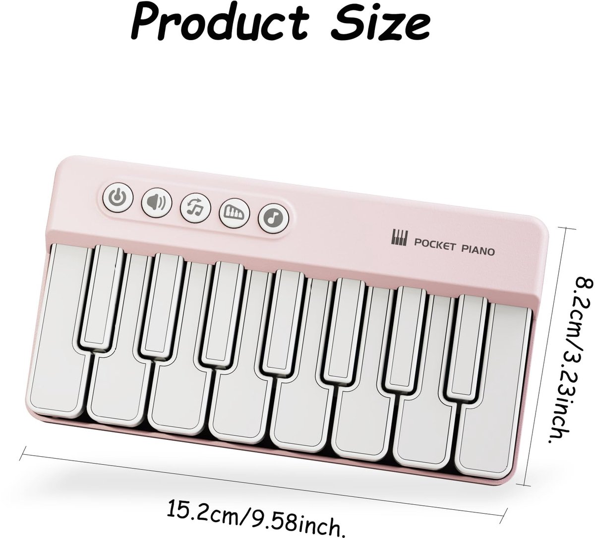 Mini Keyboard Piano - Piano for Kids - Toys for Children - Educational Toys - Portable Pocket Piano - Black โ image 6