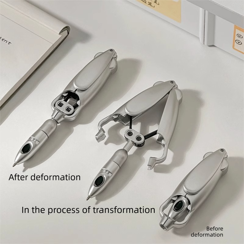 5-Pcs Transformable Squid-Style Pen – Compact Mechanical Writing Tool with Hinged Design and 0.5mm Ballpoint Tip — image 4