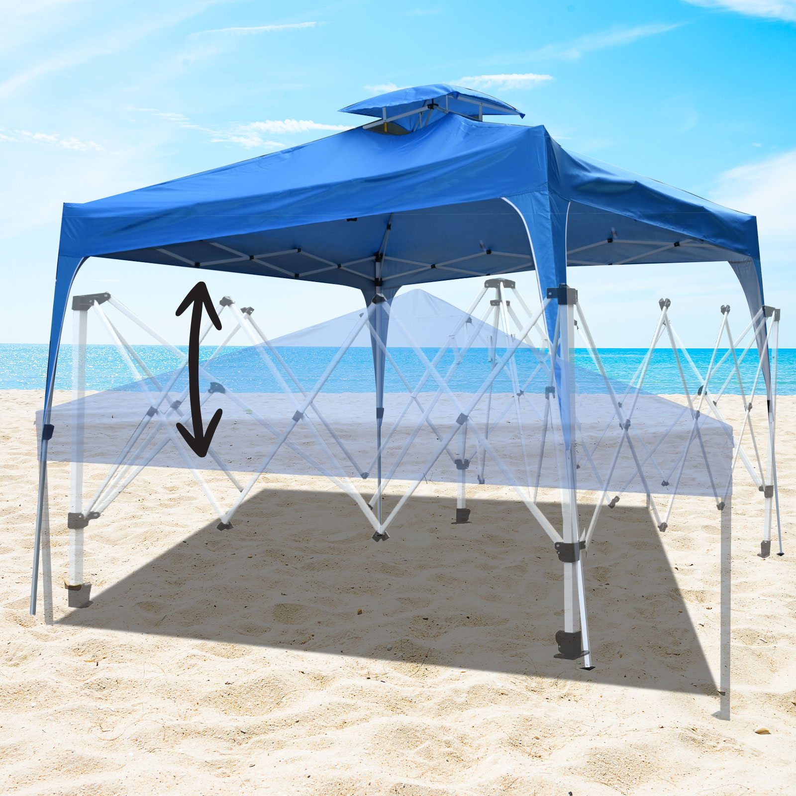 Arcadia Furniture 3M x 3M Outdoor Folding Tent - Navy โ image 2