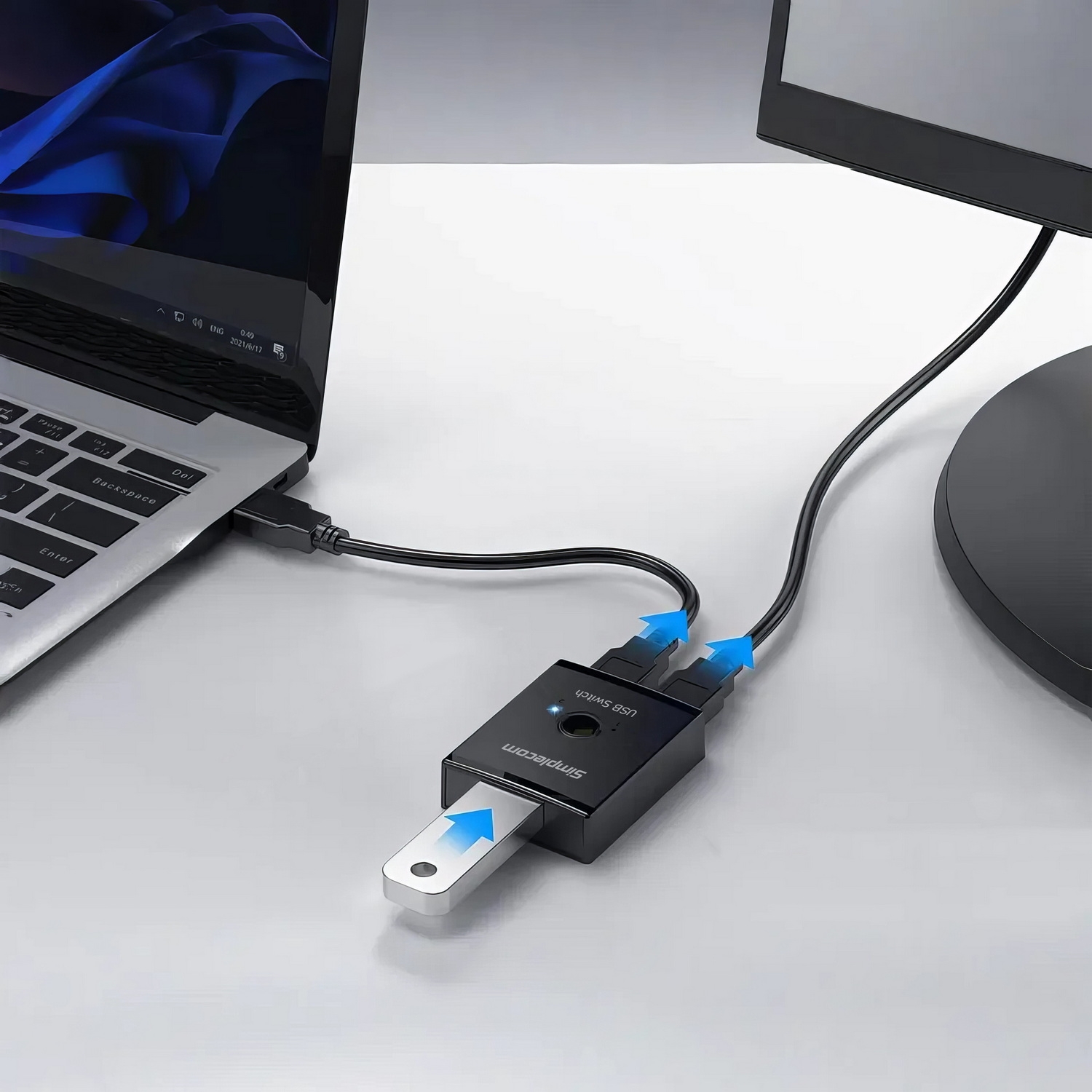 Simplecom KM125 Bi-Directional 2-Way USB 3.0 Switch 1 In 2 Out (2 In 1 Out) 5Gbps — image 5
