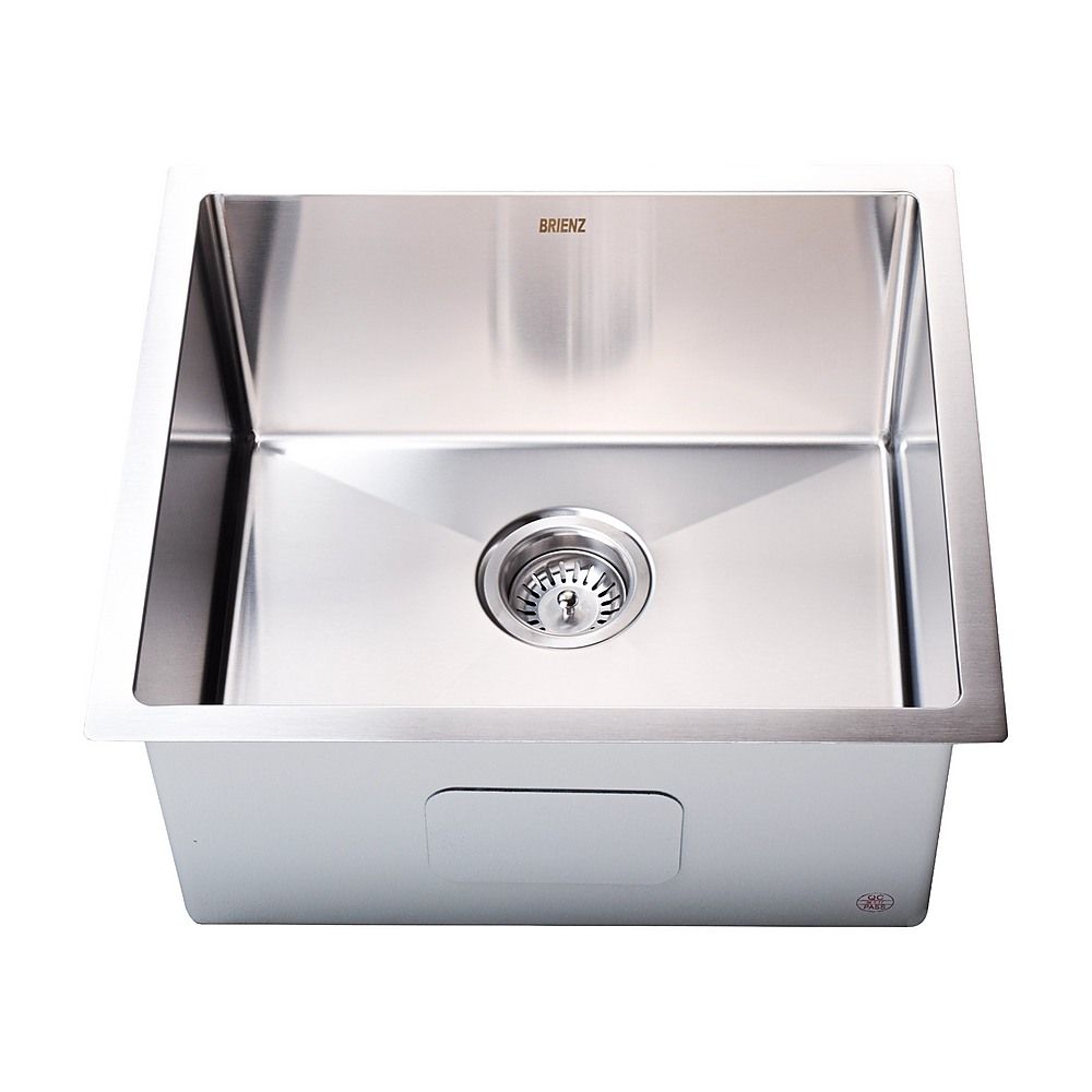 510 × 450mm Handmade 1.5mm 16 Gauge Stainless Steel Kitchen Laundry Sink with Waste — image 6