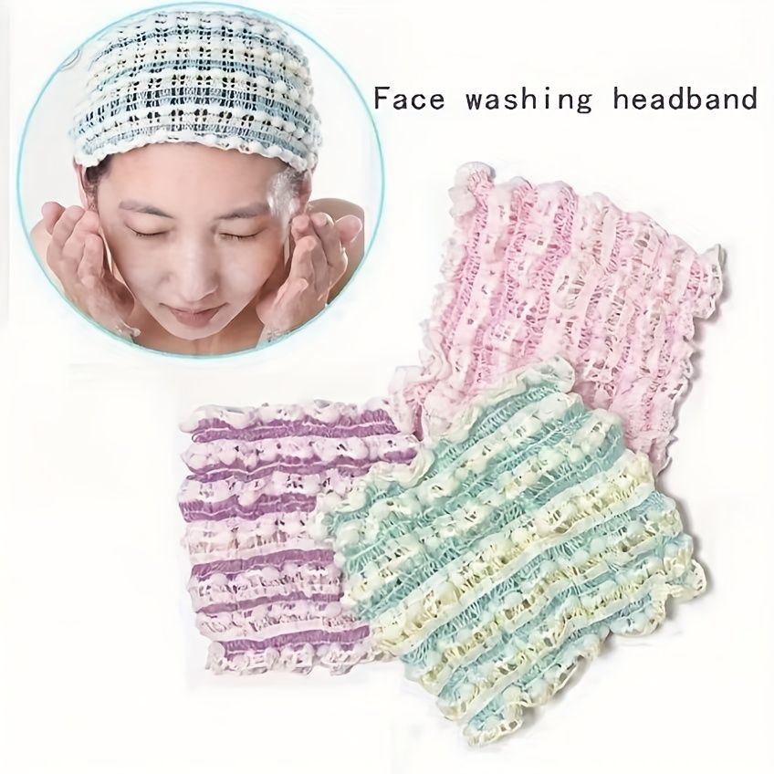 1pc Headbands for Face Washing, Easy to Tie Up Hair, Ideal for Makeup and Daily Wear, Beautiful Design, Ideal Gift Green — image 2