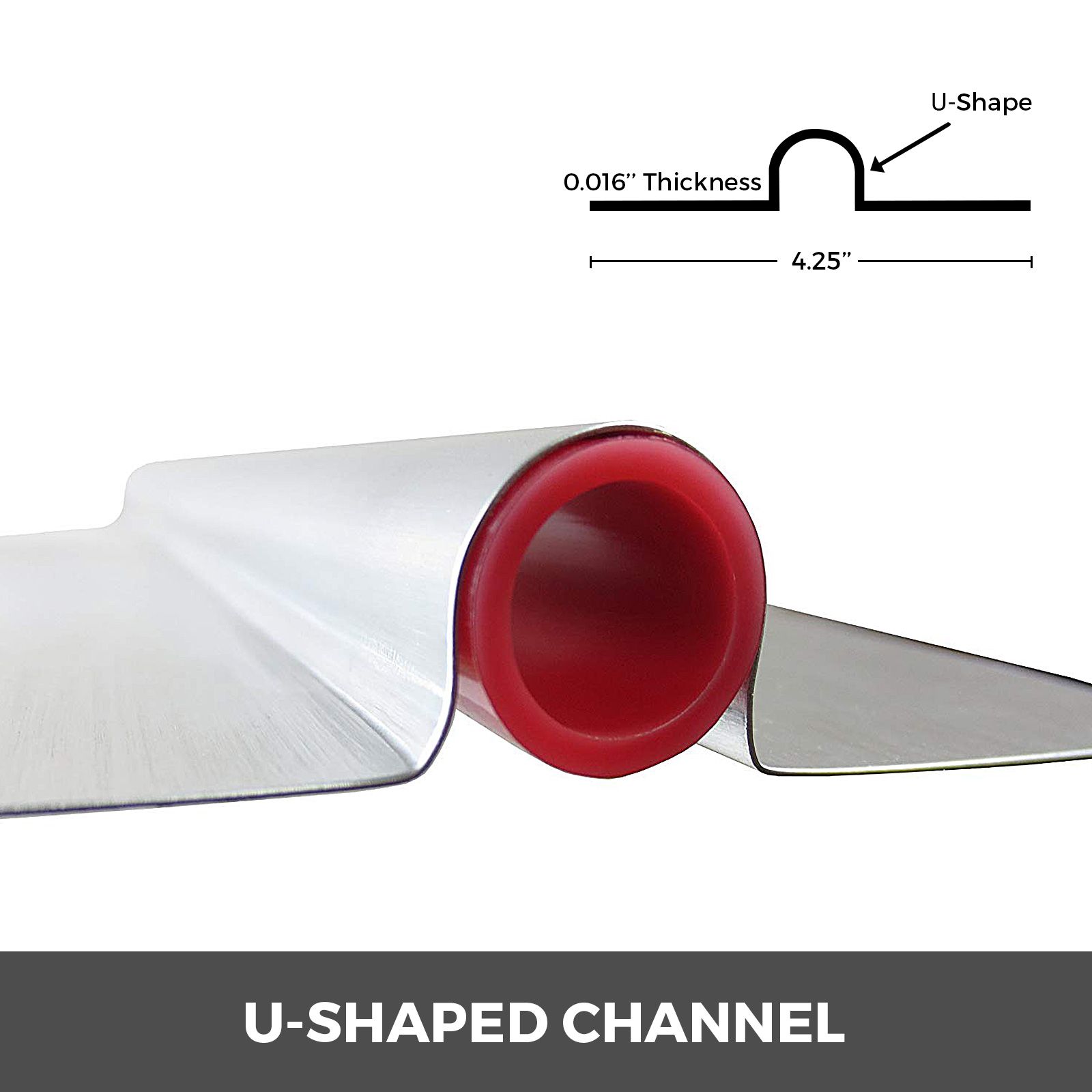 PEX Heat Transfer Plates, 200 pcs Box Radiant Heat Transfer Plates, 2ft Aluminum PEX Heat Transfer Plates, 1.27 cm Heat Transfer Plates Designed for PEX Tubing — image 3