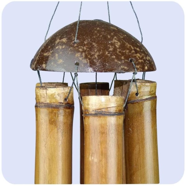Bamboo wind chime, good sound, decorative for the garden and — image 4