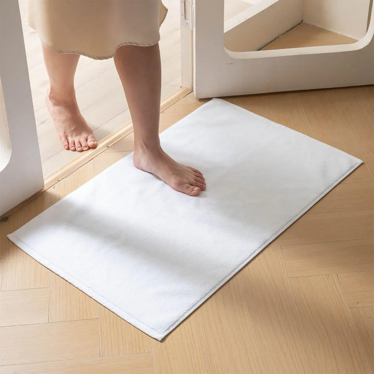 6PCS Absorbent Non Slip Bathroom Floor Mat Towel 50 × 80cm for Hotel Home Use - 350g — image 6