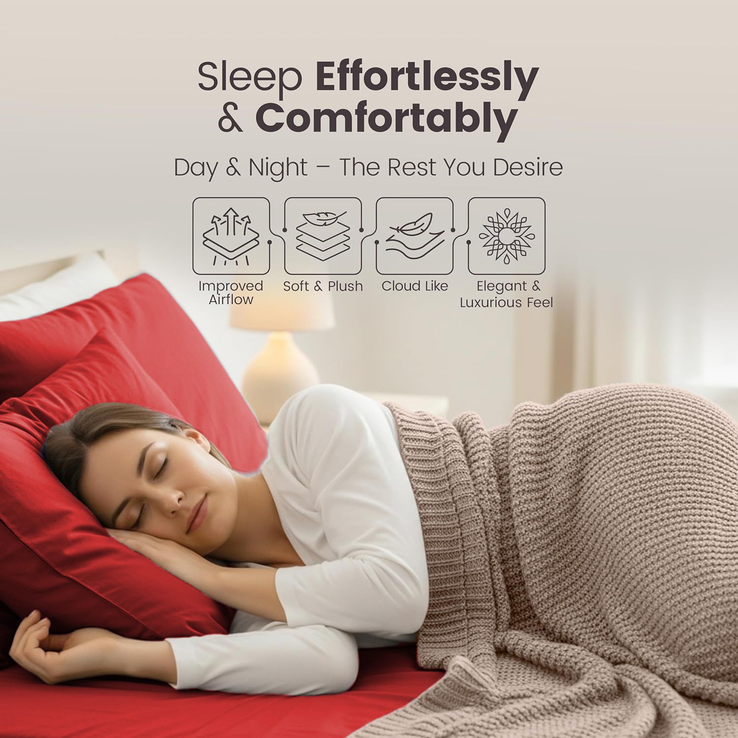Hotel Quality Fitted Sheet - 1 Piece Fitted Sheet -Breathable Bedding - Wrinkle, Fade, Stain Resistant- 16inch/40cm Deep Pocket Fitted Bed — image 4