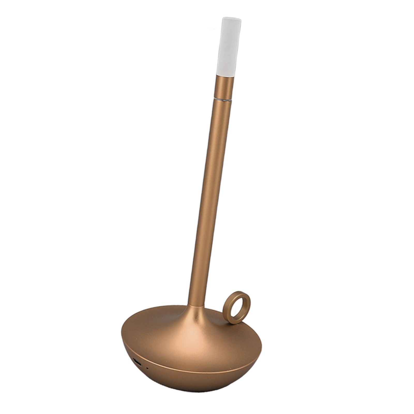 Cordless Table Lamp Innovative Candle Shape 3 Levels Brightness Dimmable Rechargeable LED Desk Lamp Gold โ image 5