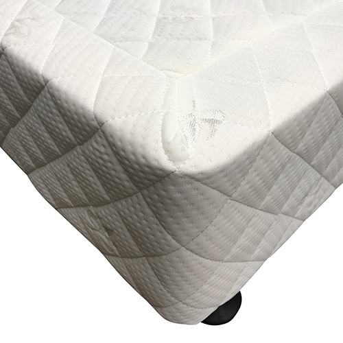 Mattress Base Ensemble King Size Solid Wooden Slat in Beige with Removable Cover — image 4