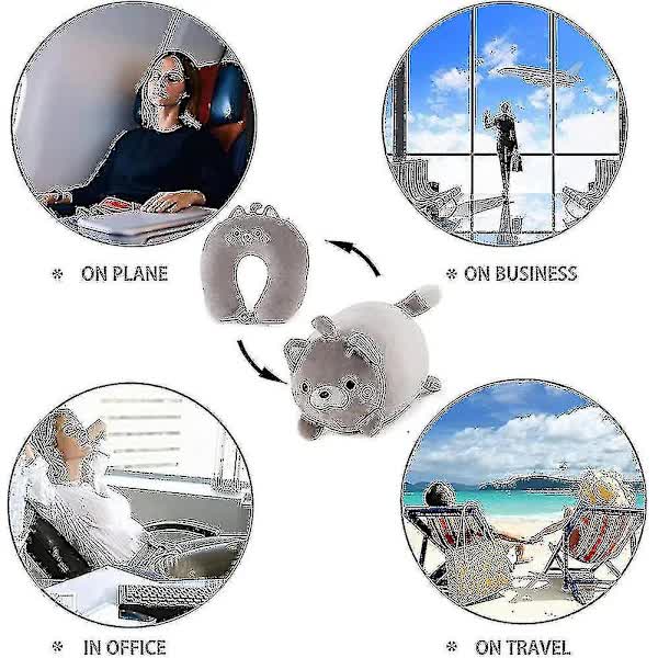 Children's Travel Pillow 2 in 1 Convertible Neck Pillow for Kids Airplane Car Travel — image 4