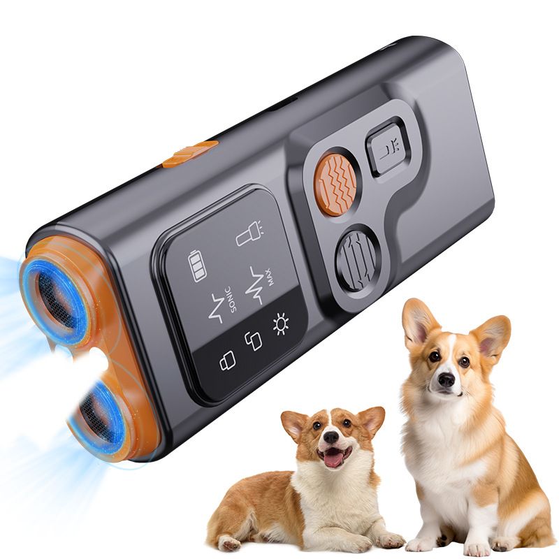 Dog Bark Deterrent Devices, Ultrasonic Anti Barking Device for Dogs Can Stop Bad Behavior, Portable Dog Training Device, with HD Display and LED Flashlight, No — image 3