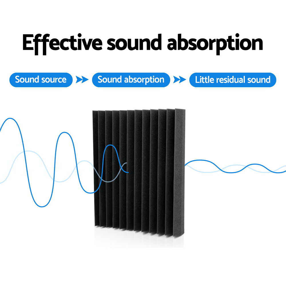 Alpha Acoustic Foam 20pcs 30x30x5cm Sound Absorption Proofing Panel Studio Wedge โ image 3