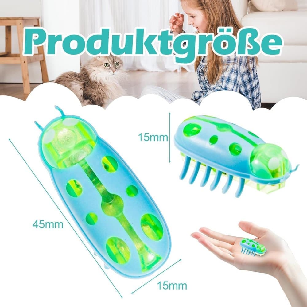 7-Piece Interactive Pet Toy for Cats and Dogs, Mini Beetle Electric Toy, Compatible with Small Pets, 4 Inches — image 5