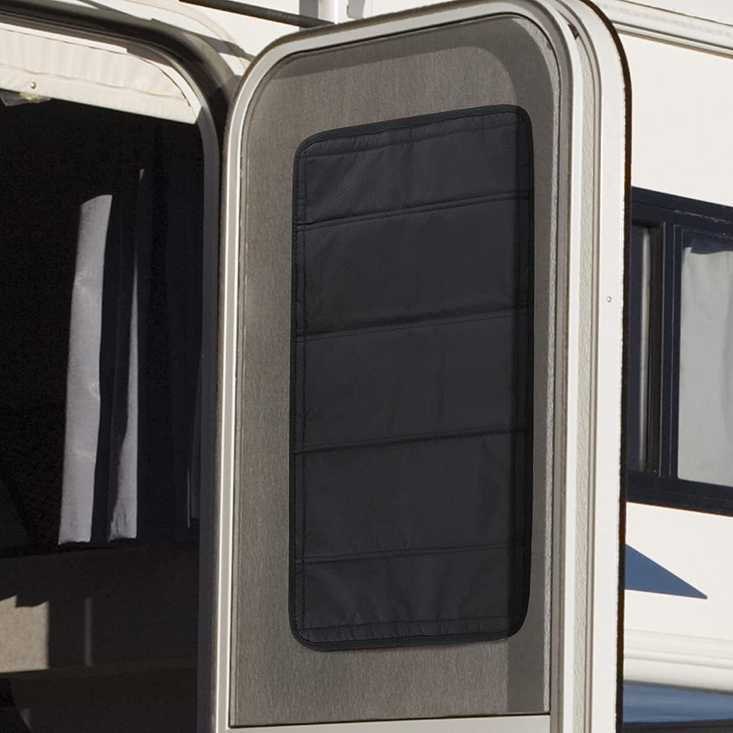 Foldable RV Sun Shade Windshield Blackout Shower Curtains Coverage RV Accessories Fits for Most RV Interior Door Window โ image 3