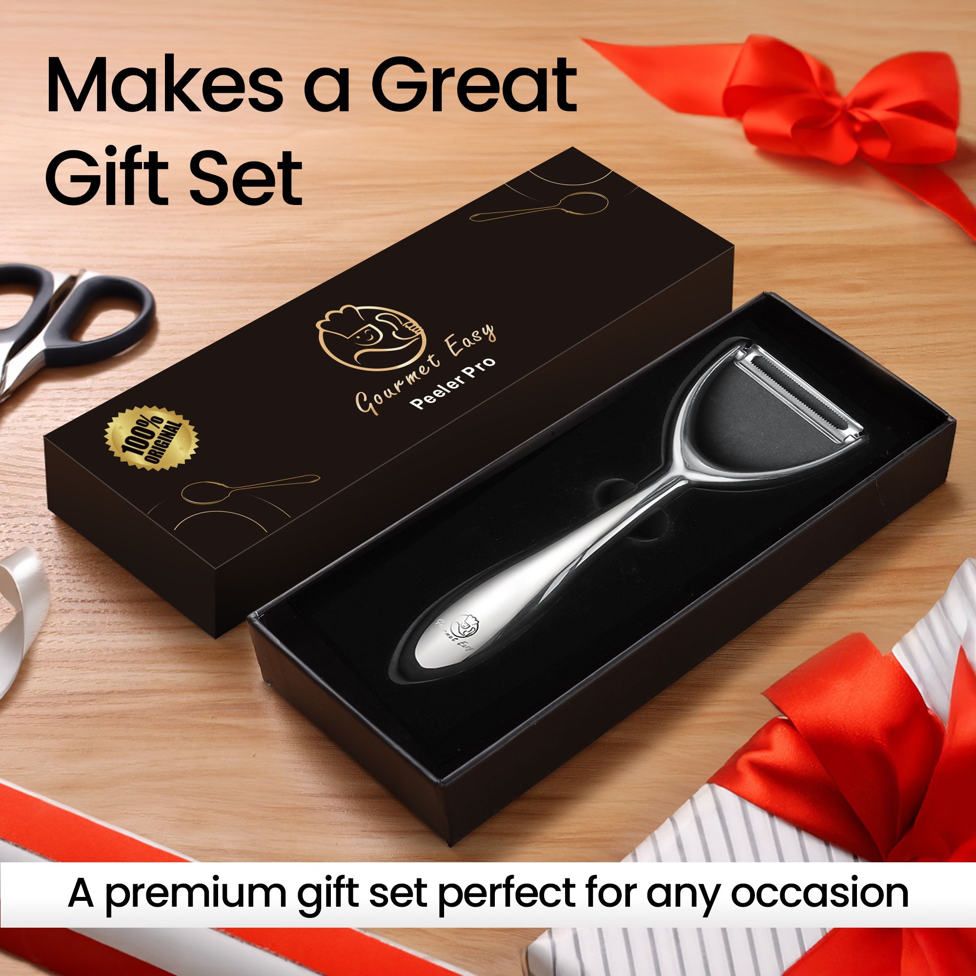 Gourmet Easy Vegetable Peeler, Apple Peeler, Stainless Steel Y Peeler for Fruits — image 6