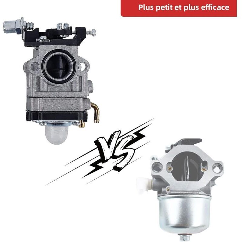 Carburetor Brushcutter 52cc 49cc 43cc Carburetor Kit with Gasket, Hose, Spark Plug and Fuel Filter, by DEBUNS — image 5