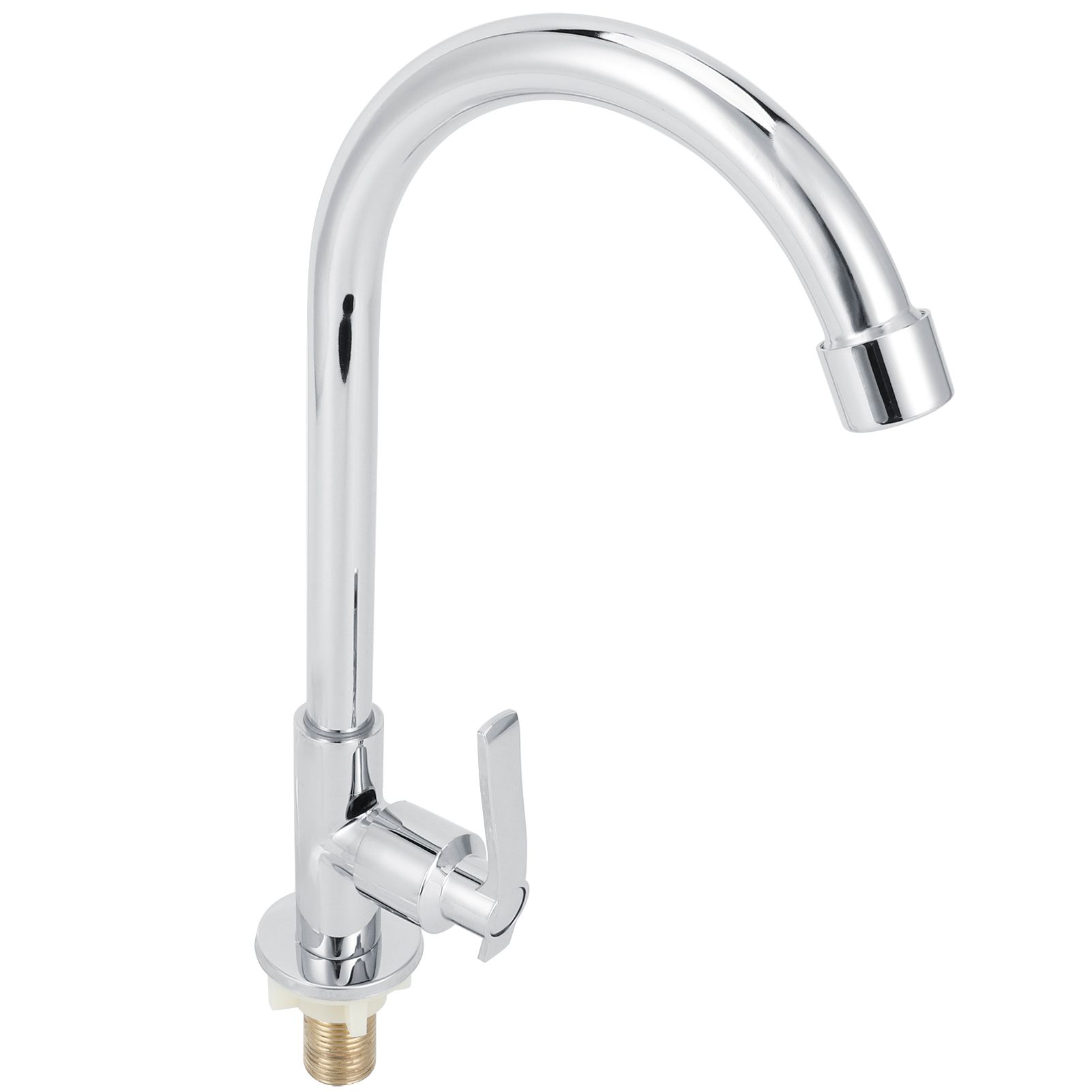 G1/2 Sink Faucet 360 Degree Rotating Stainless Steel Cold Water Tap Kitchen Bathroom Supply — image 4