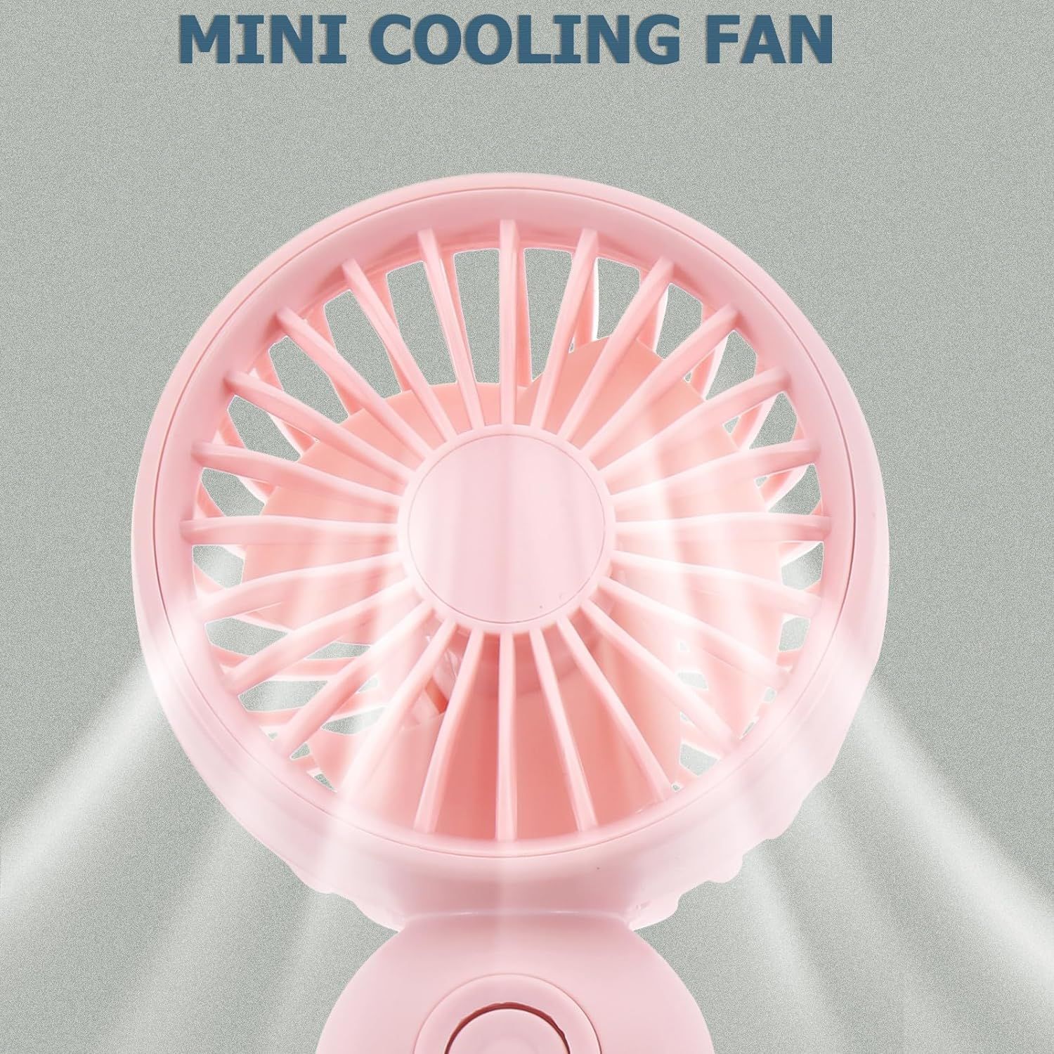Mini Fan 2 Pack, Cute Handheld Fan Battery Operated Lightweight Small Personal Fan with 3 Speeds and USB Rechargeable Eyelash Fan — image 2