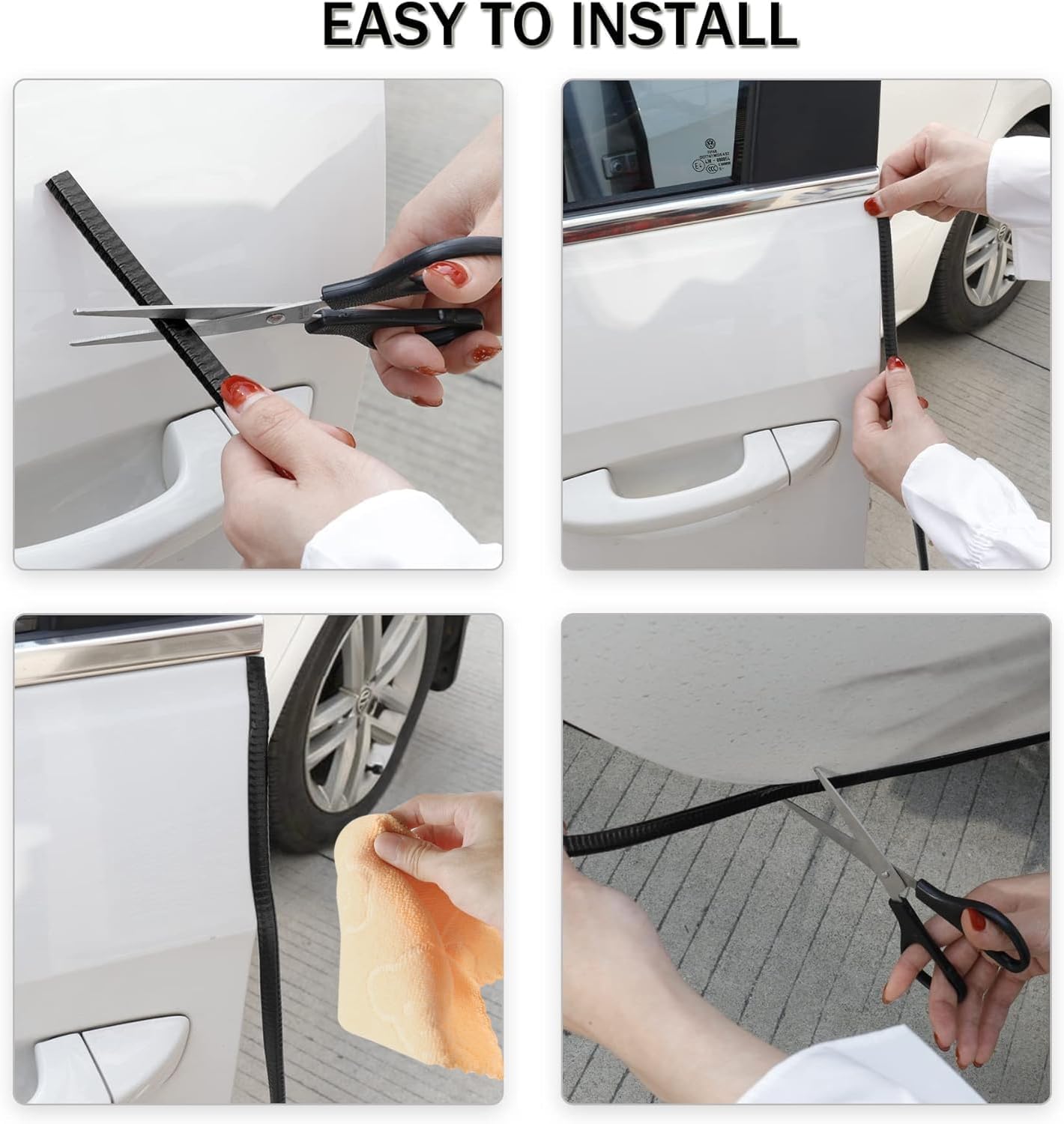 16.4Ft (5M) Car Door Edge Guard, No Glue Entry Guard Protective Strip, Rubber Trim Protector, Applicable to Car, Truck, SUV and ATV, Exterior โ image 4