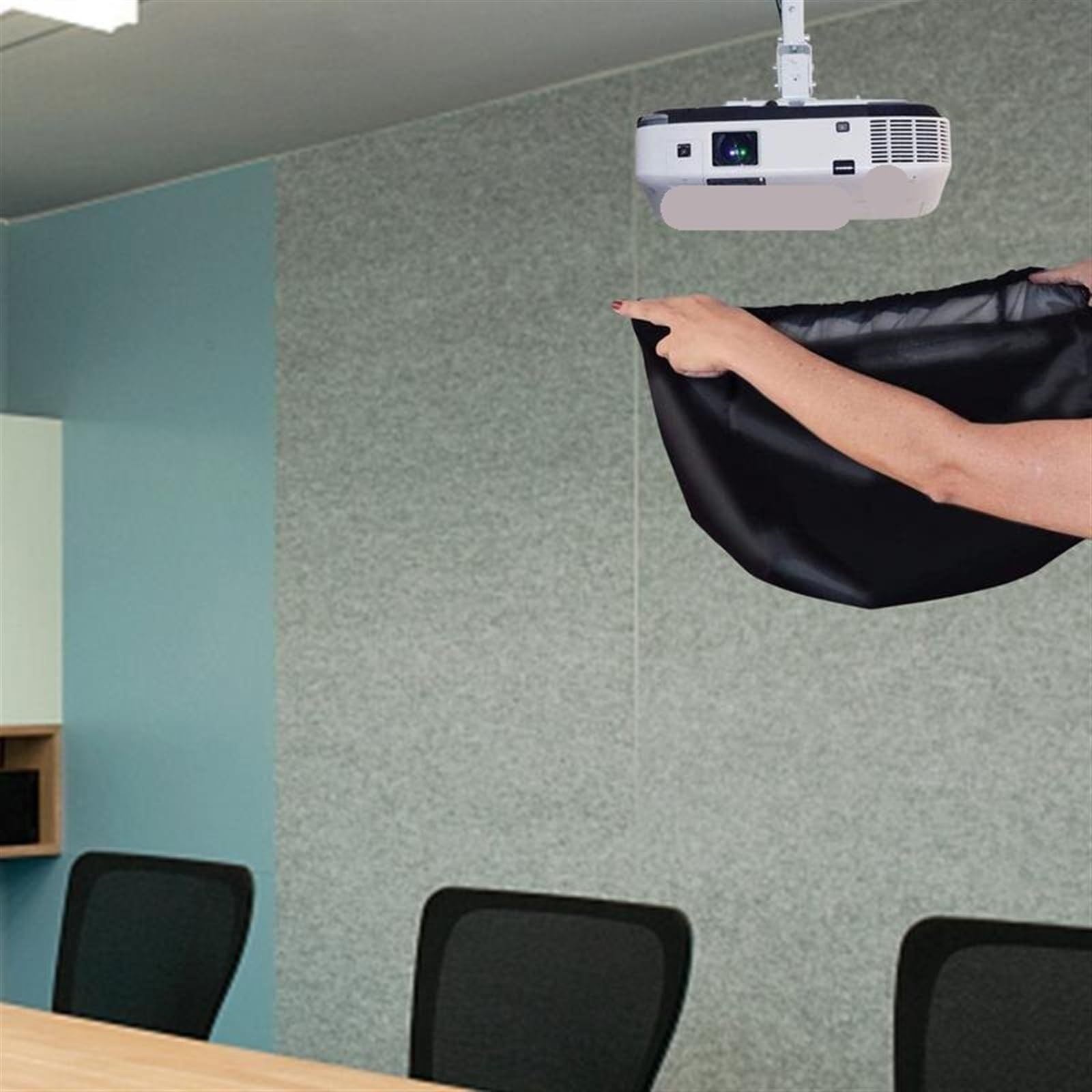 Projector Dust Cover,Fit for Ceiling Mounted Projector and Projector Waterproof,Dust-Proof, UV-Resistant Cover Oxford Cloth โ image 3