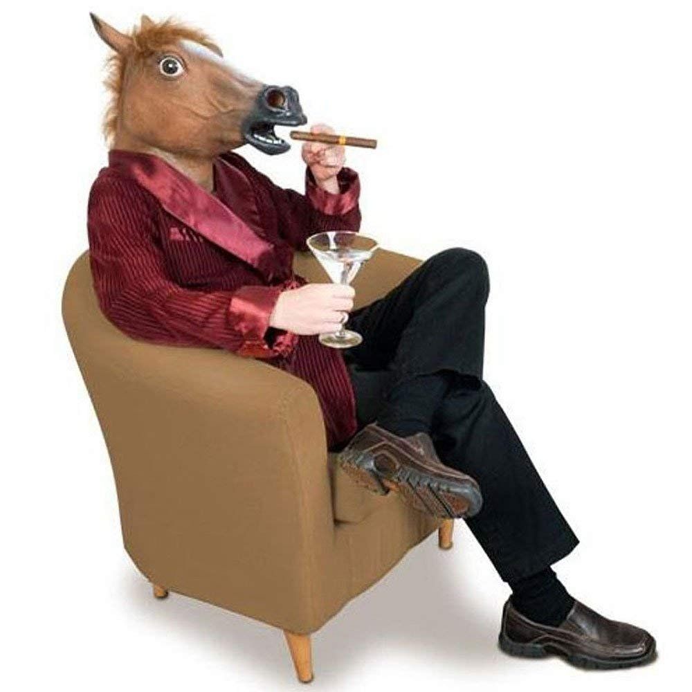 Latex Horse Mask, Halloween Animal Masks Horse Masks Costume Party Mask Adults Perfect for Masquerade Parties, Gifts โ image 4