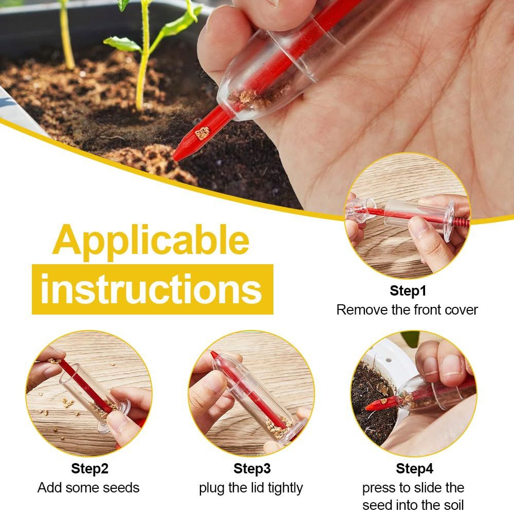 6 PCS Mini Seed Spreader, 2024 New Mini Sowing Seed Dispenser, Small Seed Planter Tool, Seed Sower Spreader Handheld — image 3