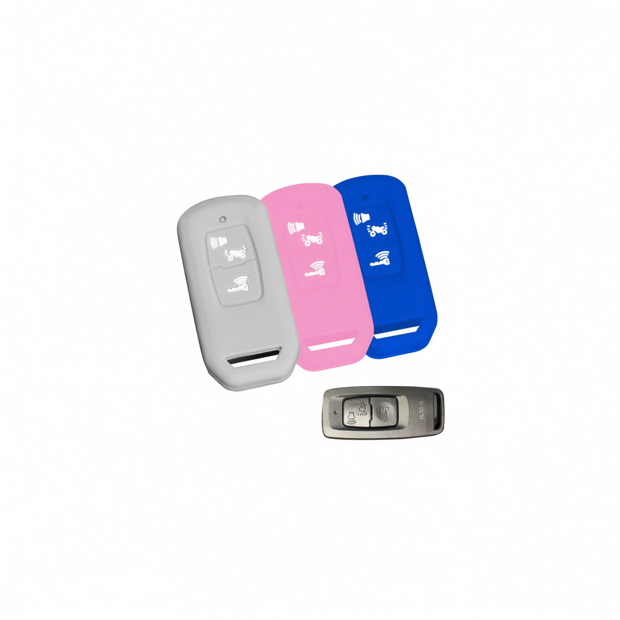Color My Life Silicone Key Bag for Honda PCX160. Dark blue white label no logo — image 6