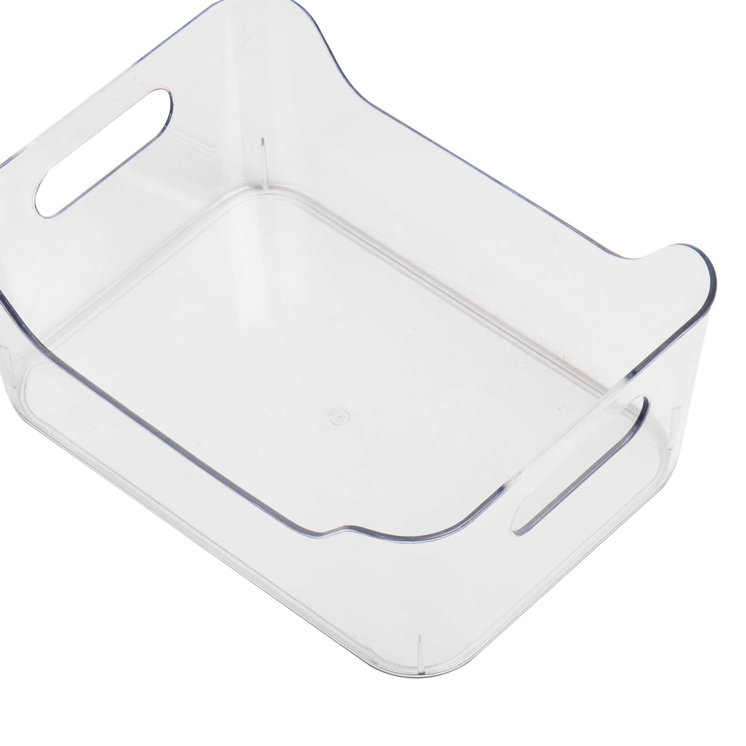 Plastic Storage Bins for Kitchen Organization, Pantry Storage, Fridge Organizer, Cabinet Organizers, Clear — image 3