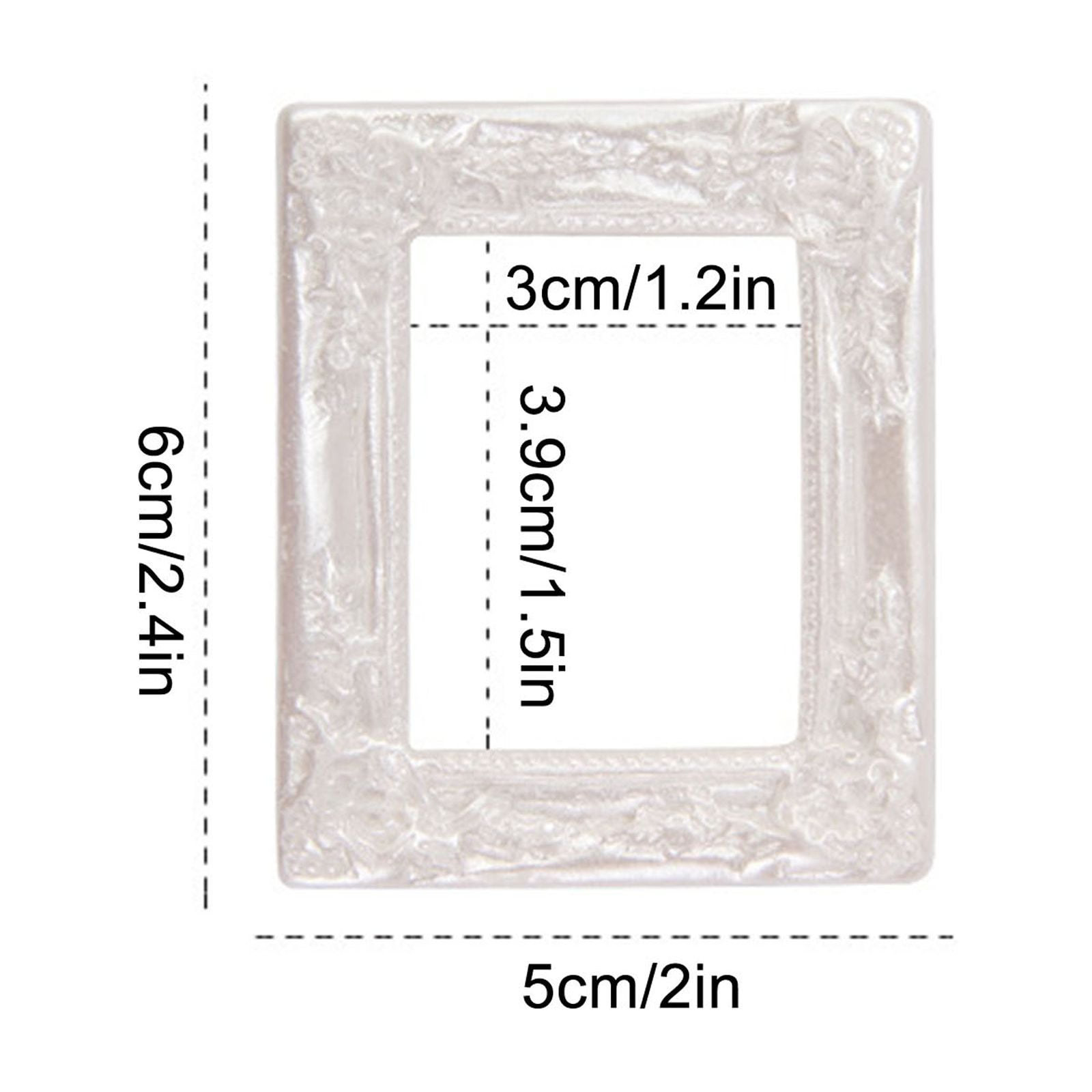 Vintage Picture Frames Tiny Picture Frames Antique Photo Frame Mini Vintage Frame Ornate Resin Oval Frame Table Top Display Frame Home Wedding Decor 2ร2.4 in โ image 3