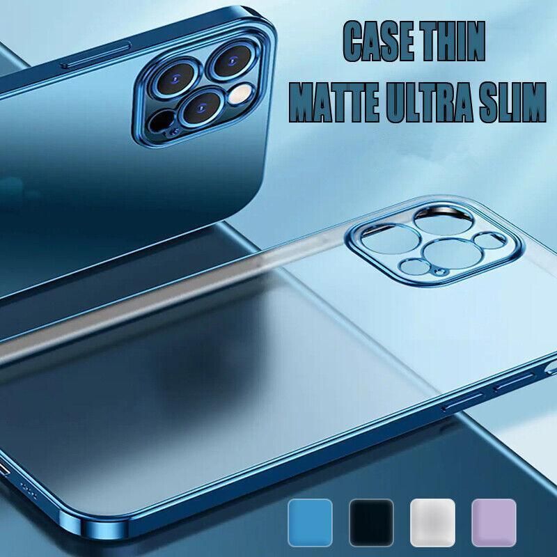 Blue For iPhone 13 12 11 Pro Max Case Thin Matte Ultra Slim Shockproof Clear Cover - iPhone X/XS — image 2