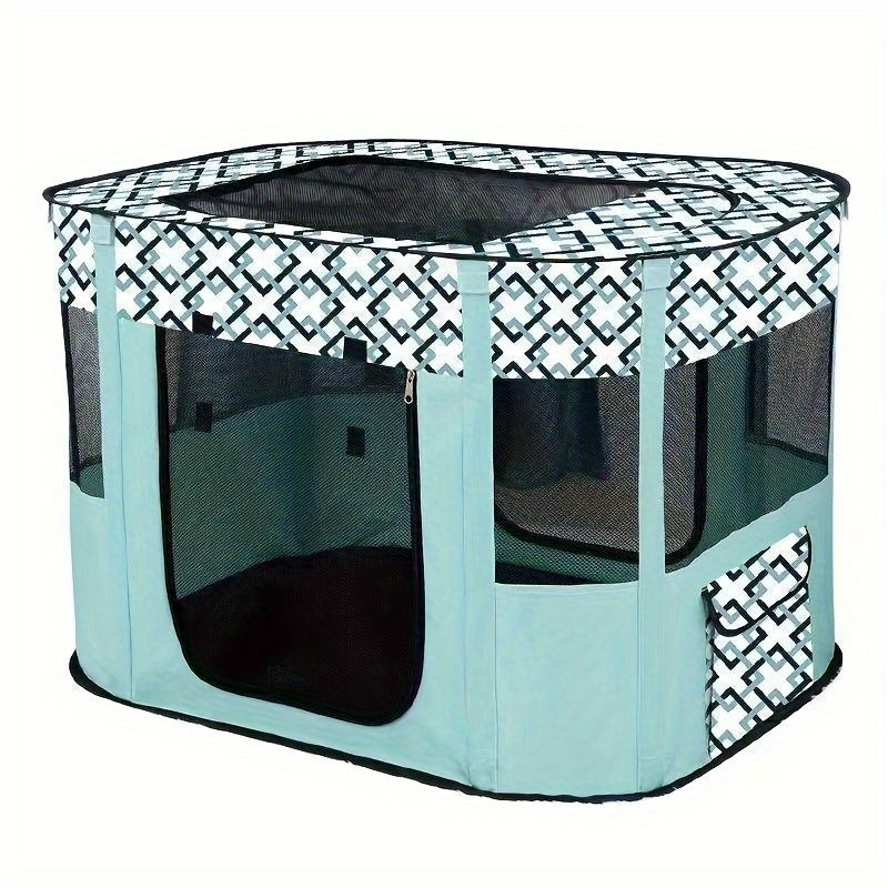 Foldable Pet Playpen for Cats and Small Dogs, Portable Puppy Exercise Cage, Indoor Pet Enclosure with Breathable Mesh, Perfect for Travel, Camping, and Outdoor — image 6