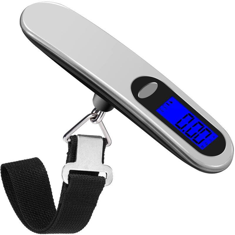 Travel Luggage Scale, Portable Digital Luggage Scale Max 50Kg/110Lb (Lb, G, Oz, Kg) Scale With Hook For