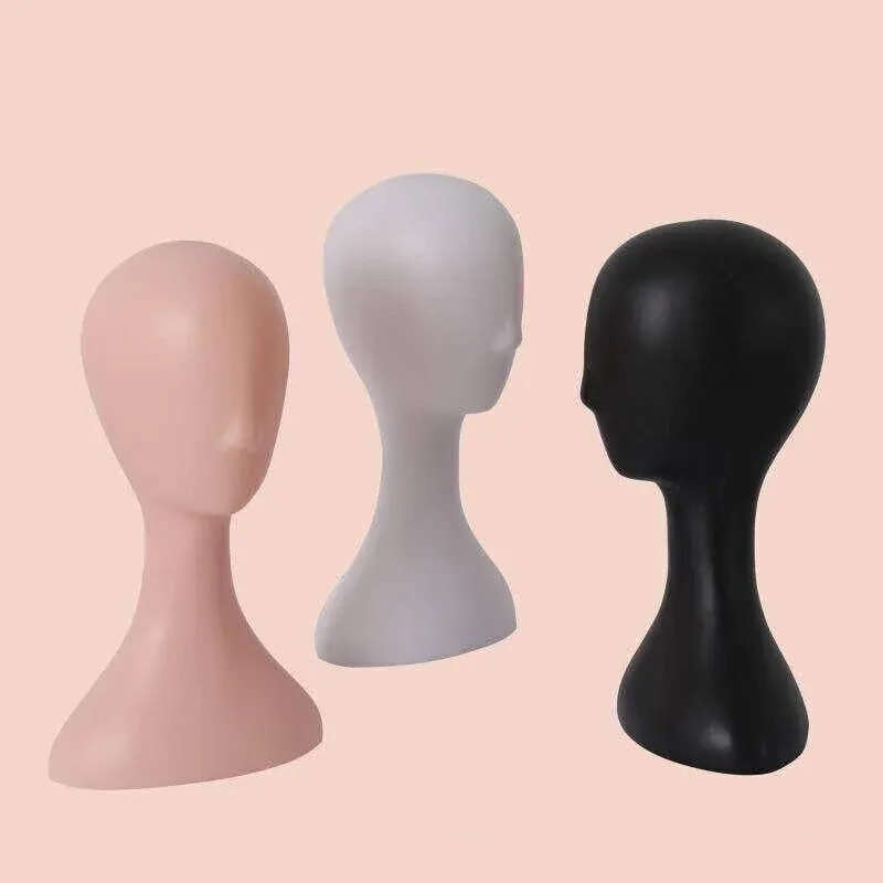 Display Stand Female Mannequin Head for Wig Hat Scarf Hair Model - White β image 4