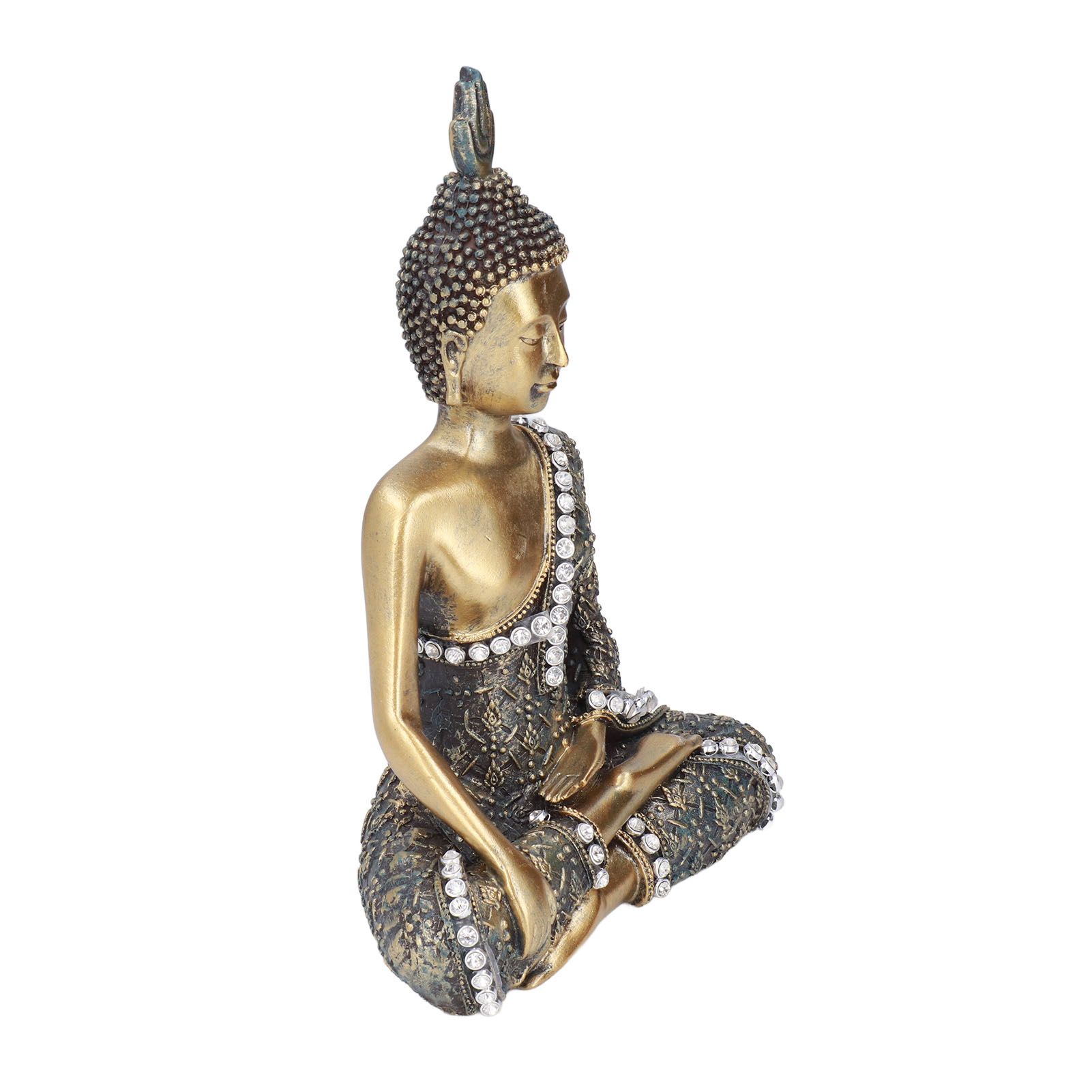 Buddha Ornament Resin Retro Small Decorative Desktop Sitting Buddha Statue for Home Office โ image 6