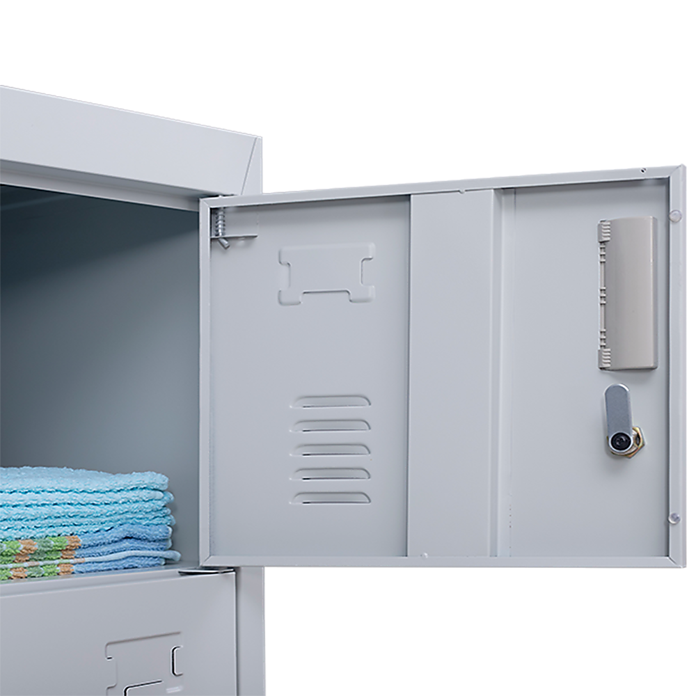 6-Door Locker for Office Gym Shed School Home Storage — image 7