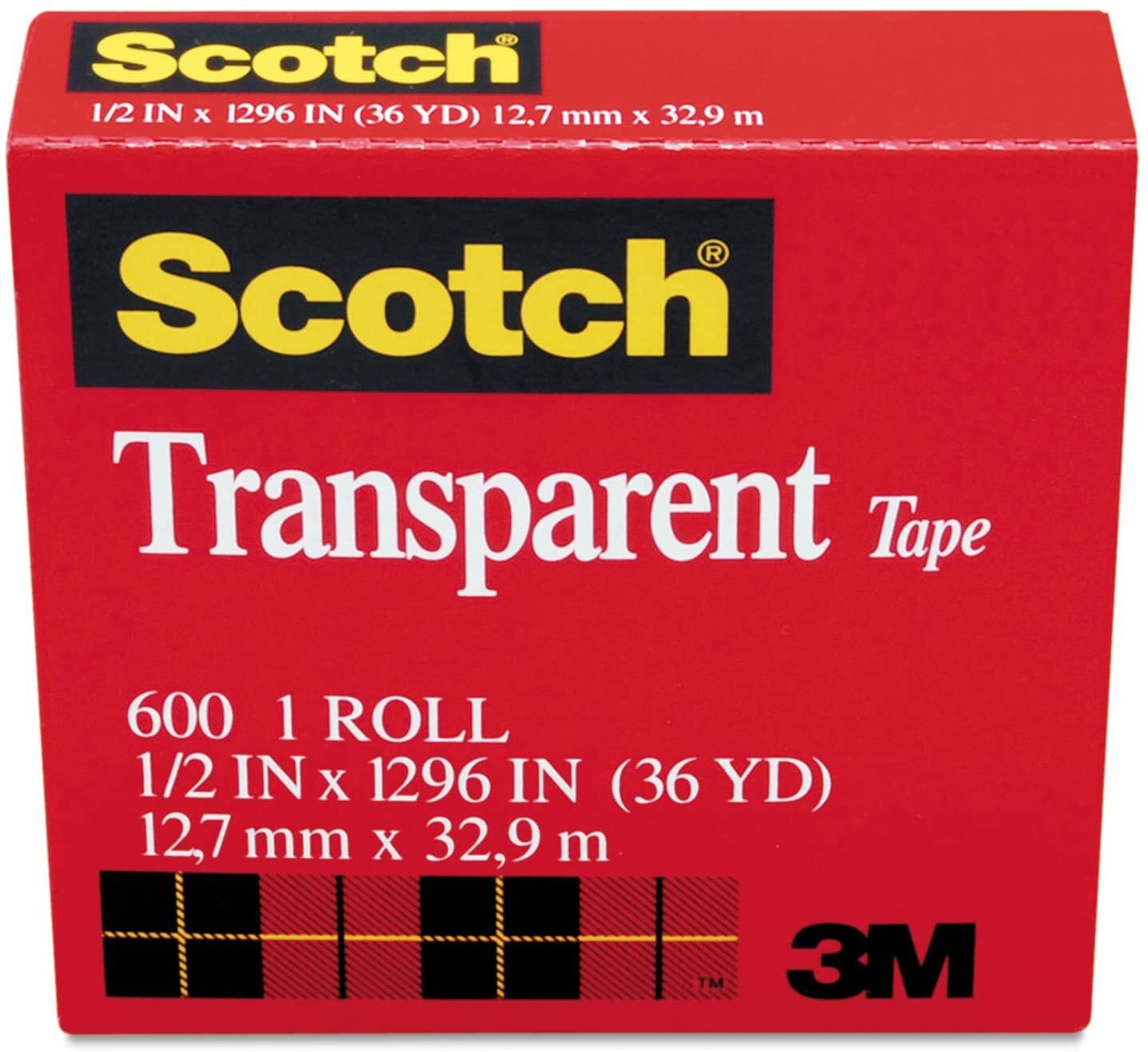 Scotch 3M Transparent Tape 12.7mm x 32.9m - MADE IN USA โ image 4