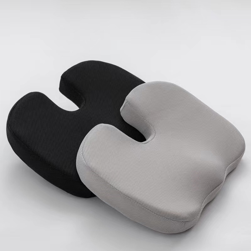 Black Ergonomic U-Shaped Memory Foam Seat Cushion - Coccyx Relief & Posture Support with Breathable Cover โ image 2
