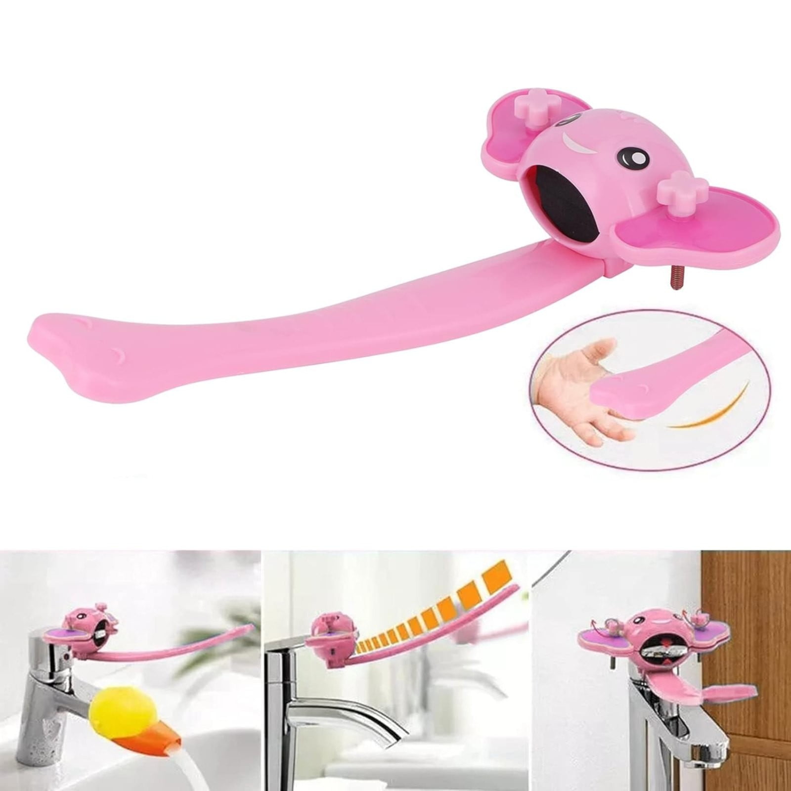 Chǐldrən's Hand Washing Extender Pink, 1x Chǐldrən's Hand Washing Extender Faucet Handle Extender Faucet Extender for Kids Handle Extender for Bathroom — image 5