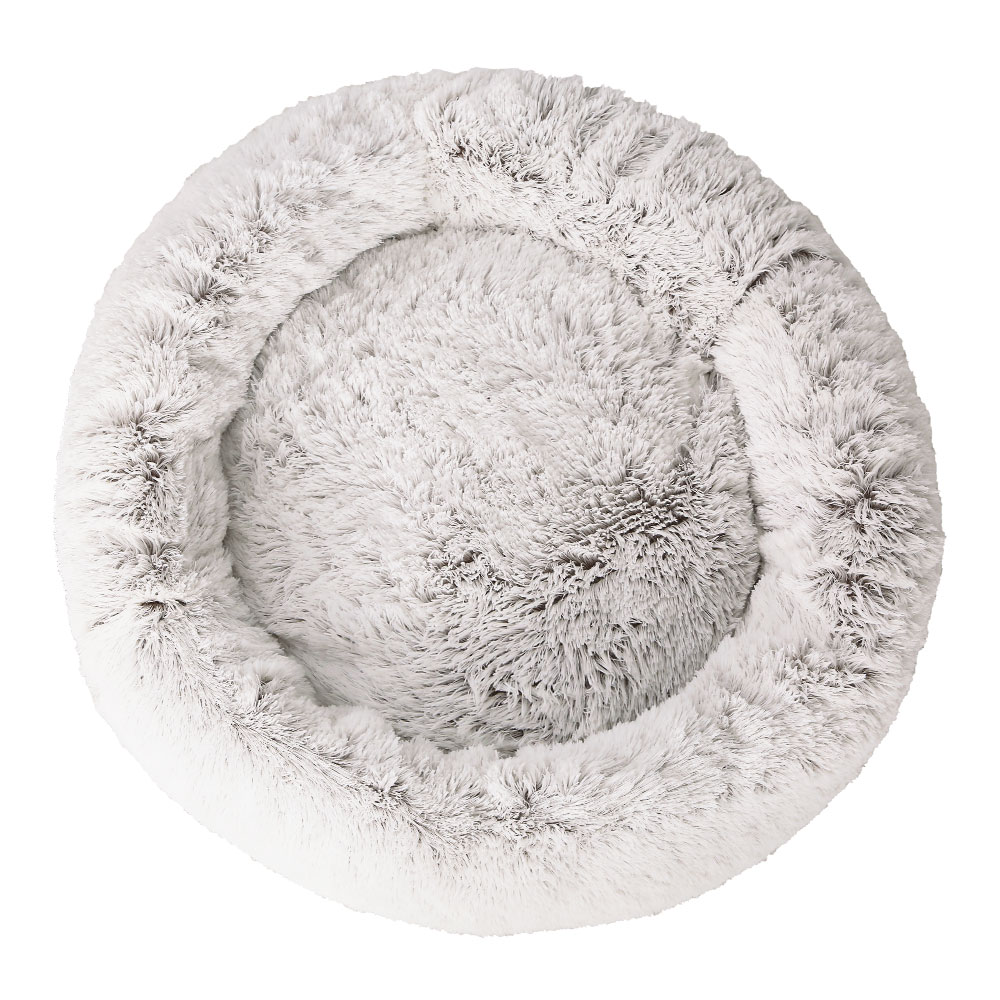 i.Pet Pet Bed Dog Cat 110cm Calming Extra Large Soft Plush White Brown โ image 3