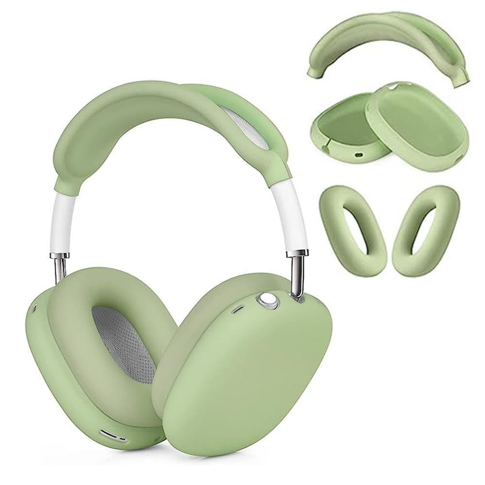 Silicone Case Cover for AirPods Max Headphones Clear Soft Ear Pad Protective Sleeves -Green โ image 5