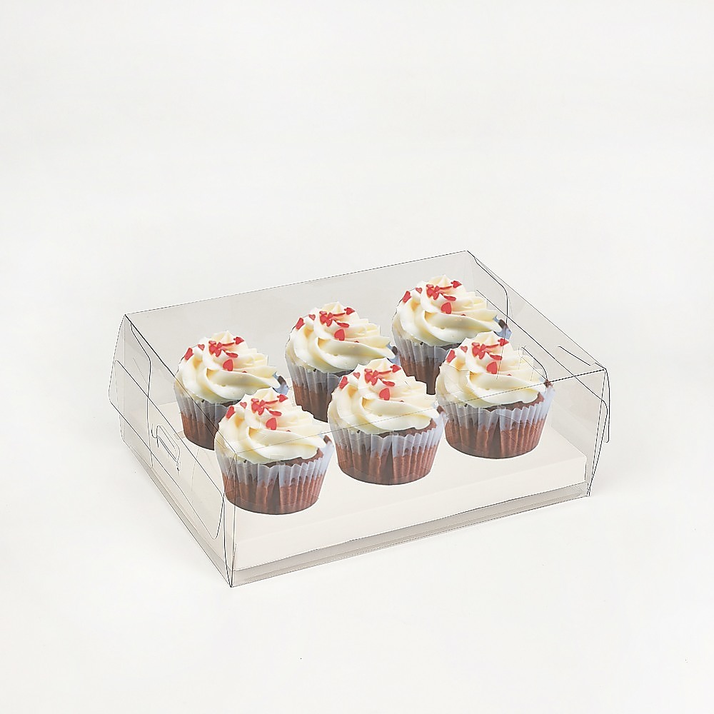 10Pcs Clear Dessert Boxes Cupcake Packaging – Transparent Bakery Cake Gift Boxes — image 6
