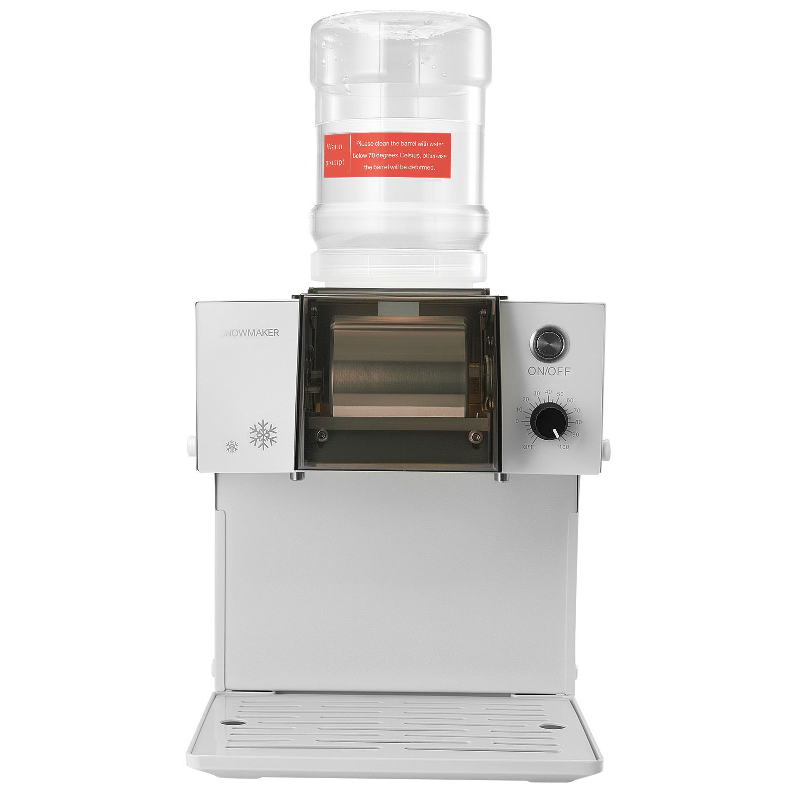 Snowflake Ice Machine, 80KG/24H Snowflake Ice Maker, Ice-Shaver Machine with Stainless Steel Blade, Electric Snow Cone Maker with 1.8L Tank, 90S Fast
